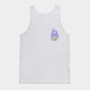 purple wild flower watercolor painting Tank Top